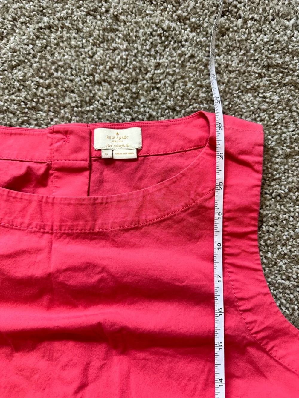 Kate Spade Sleeveless Peplum Blouse in Pink
